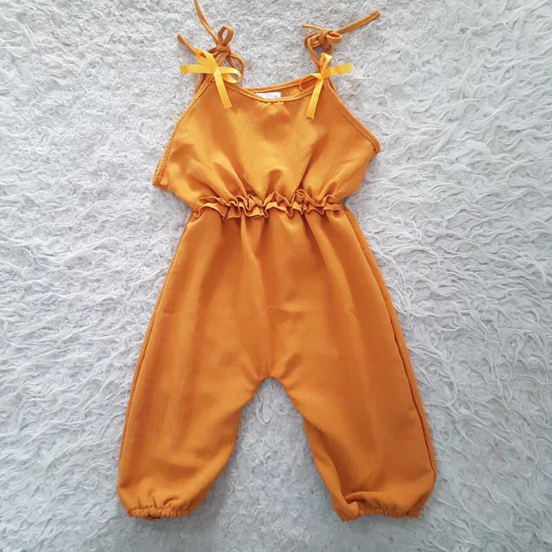 Baju Anak Jumpsuit ribbon set