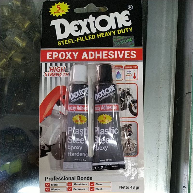 

plastik steel epoxy hardener dextone steel filled heavy duty