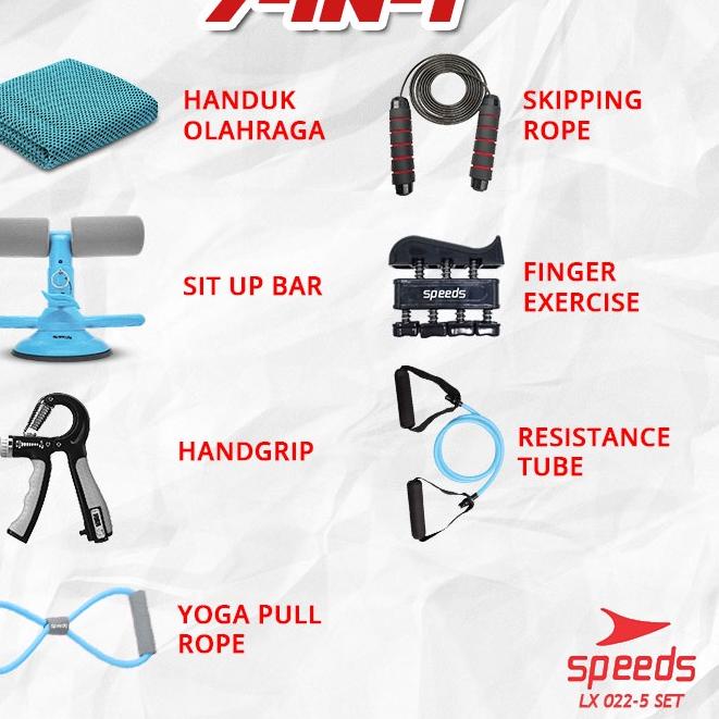 Murah Terheboh SPEEDS Sit Up Stand Set Alat Olahraga Gym Rumah 1 Set 7in1 Sit Up Handgrip Satu Set 0