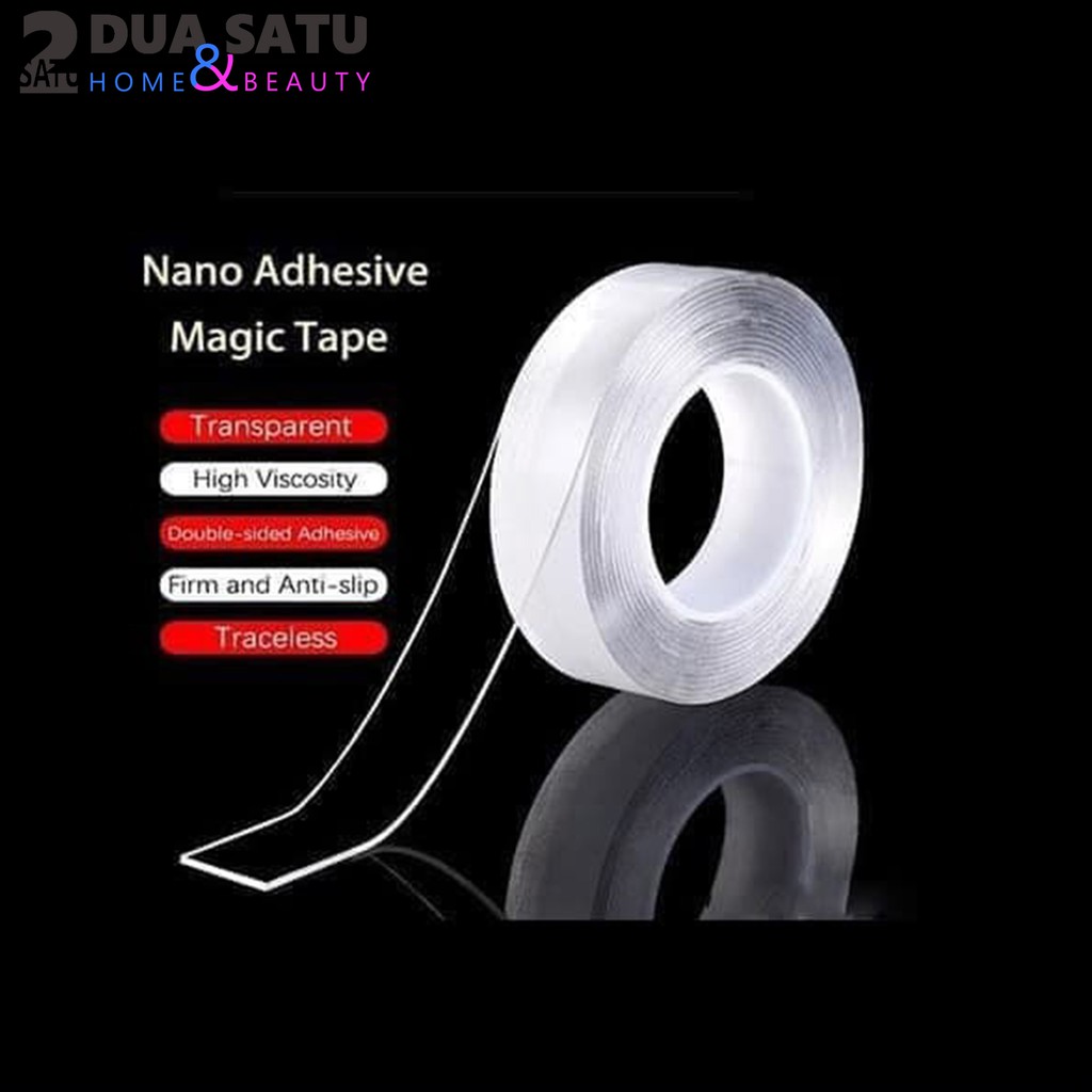 

Double Tape Selotip Nano Magic Tape Isolasi 2 Sisi by 21home
