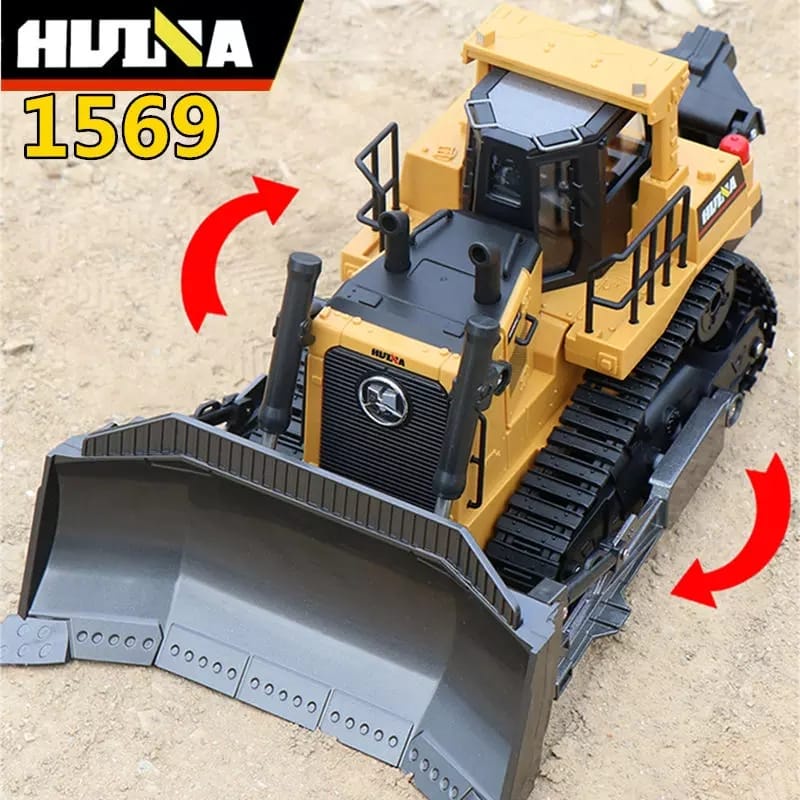 RC 1569 Truck Bulldozer Huina 1/16 2.4G 8CH RC Alat Berat