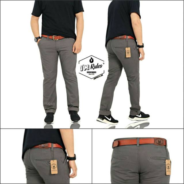 Celana katun chino pria/Celana panjang katun pria/Celana pria