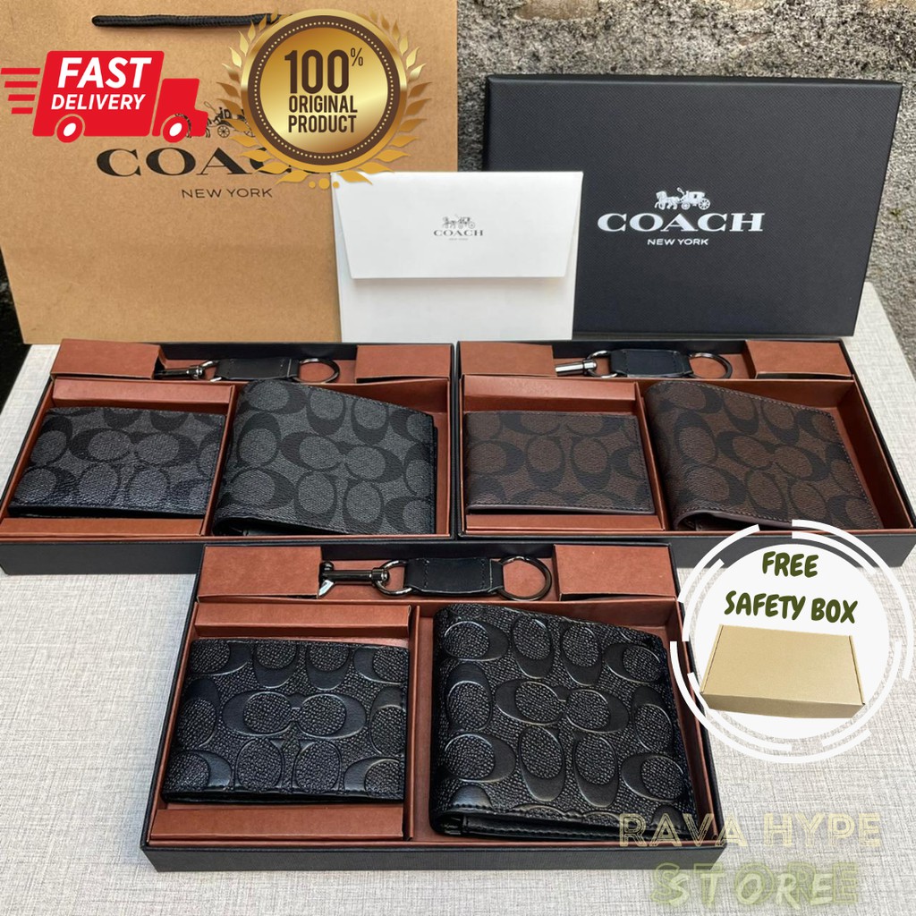 Dompet Coach Signature 100% ORIGINAL / Coach Wallet Original Dompet Pria Kulit Dompet Lipat