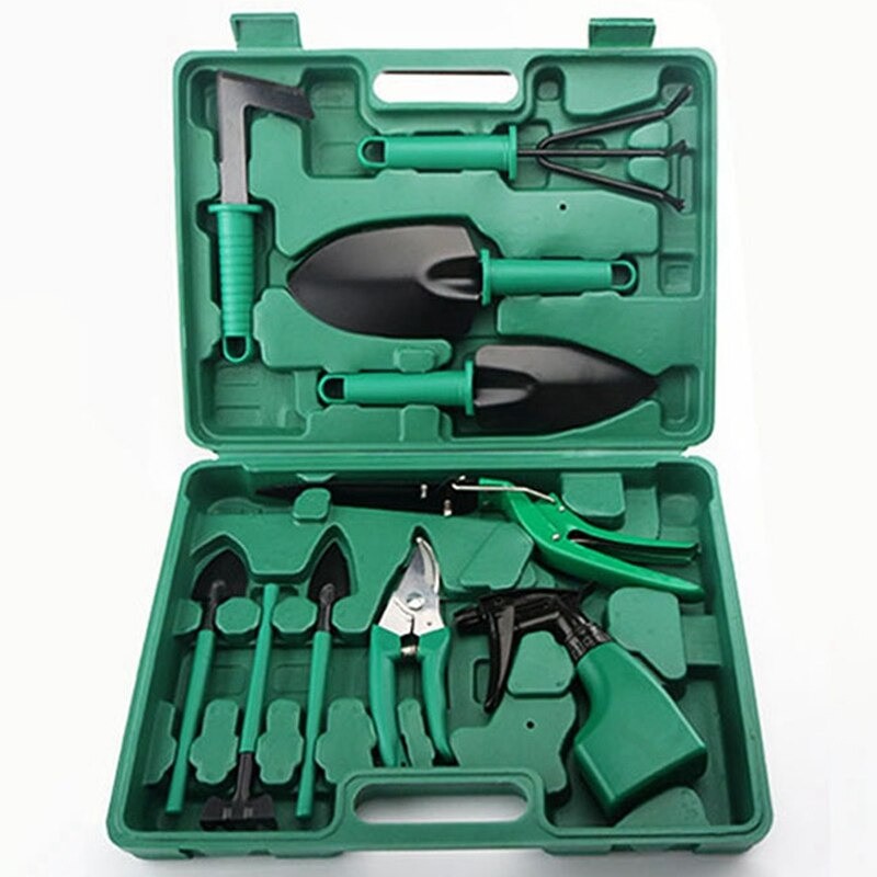 SEKOP TANAMAN ISI 10 SET / PERALATAN BERKEBUN / SEKOP TAMAN / SHOVEL GARDENING TOOLS / 10 Pcs Alat Berkebun Set Gunting Pangkas Taman Bonsai Garden Tools