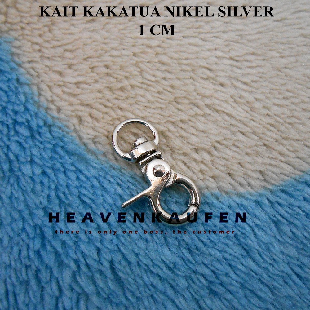 Kait Pengait Kaitan Hook Cantelan Kakatua Kakaktua Kecil 1 cm Warna Silver Nikel Bagus