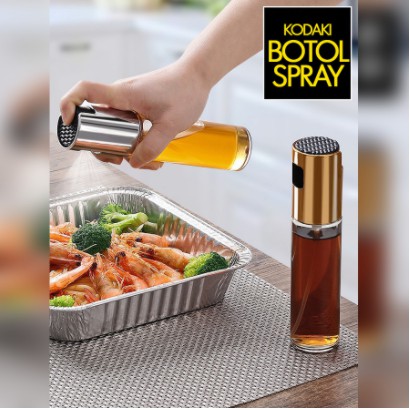 Botol Spray Pump Minyak Olive Oil Stainles Steel Ukuran 100 ML / Semprotan Minyak Oil Masakan