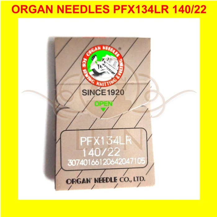 Jarum ORGAN PFx134LR 22 / DPx134LR Needles Jahit Kulit ORI Japan LEEN