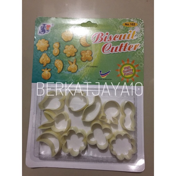 Biscuit Cutter Sin Lian no 102 Cookies Cutter Malaysia isi 10 pcs cetakan kue