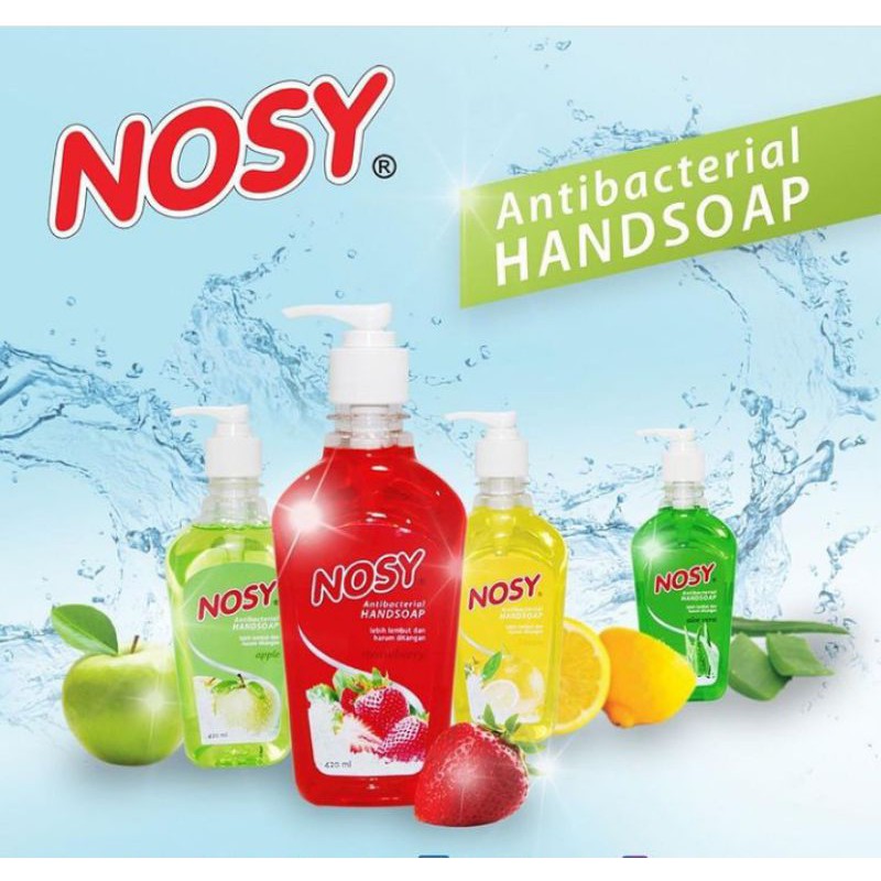 airsabra_shop/NOSY HANDSOAP PUMP 420ml/SABUN CUCI TANGAN/HANDWASH ANTI BAKTERI/SABUN CAIR