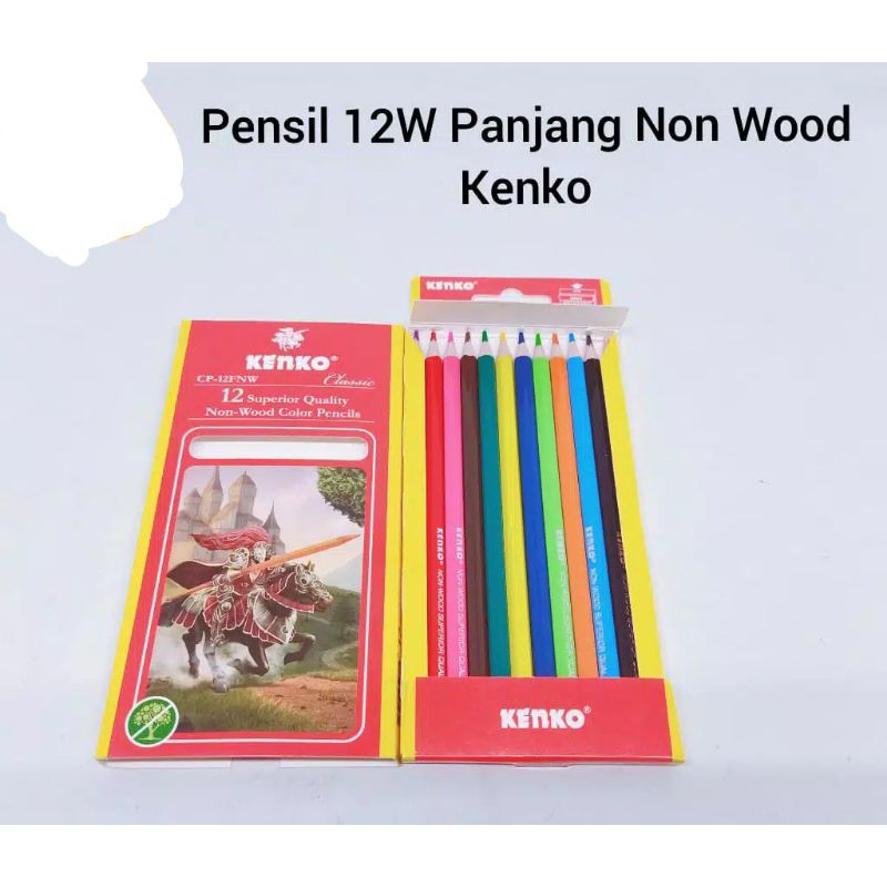 

PENSIL WARNA KENKO PANJANG 12WARNA NON WOOD