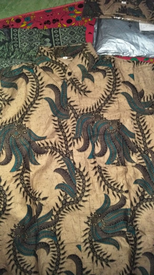 Size M L Xl Xxl Xxxl Bswart Batik Hrb026 Kenongo Hem Pendek Padi Pekalongan M L Xl Batik Pria Murah