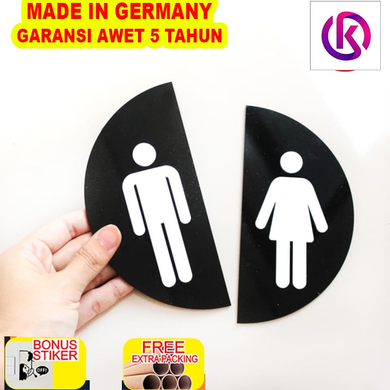 

Terlaris Sign Board Akrilik Timbul | Toilet | Acrylic Signage