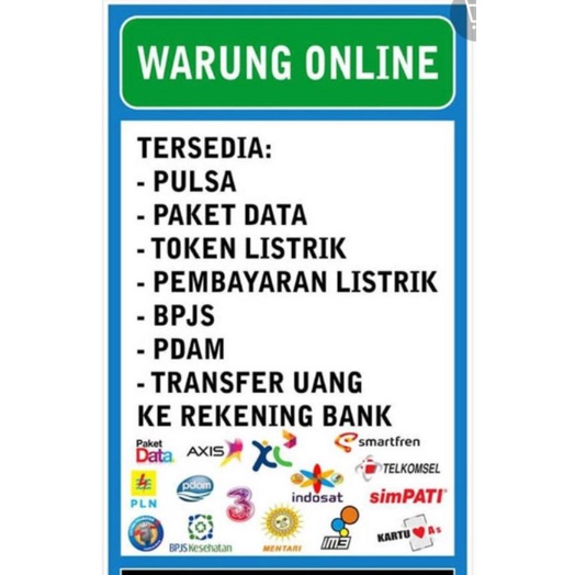 jual pulsa, paket data, bpjs, tagihan dan token listrik  serta pengiriman uang