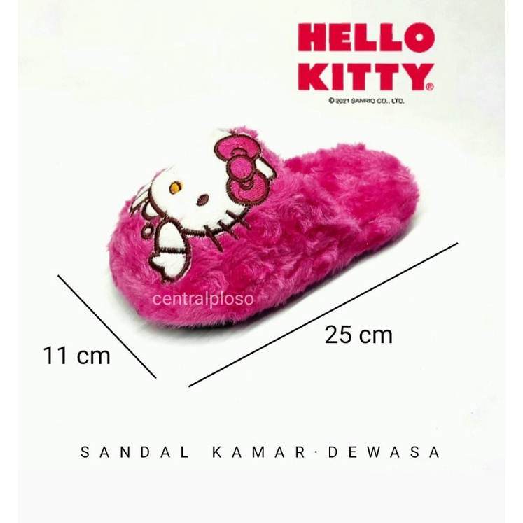 SANDAL Wanita untuk kamar ukDEWASA SANDAL KAMAR HELLO KITTY SANDAL TIDUR 25 CM halus dan lembutcp