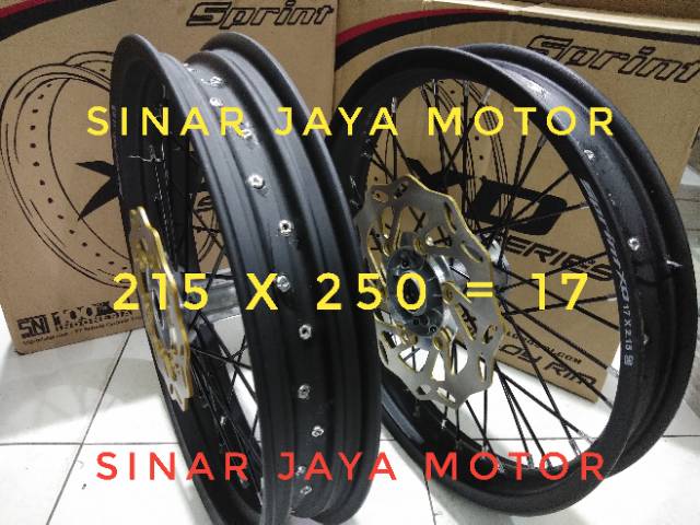 Velg velak klx bf 150 supermoto ring 17 1set