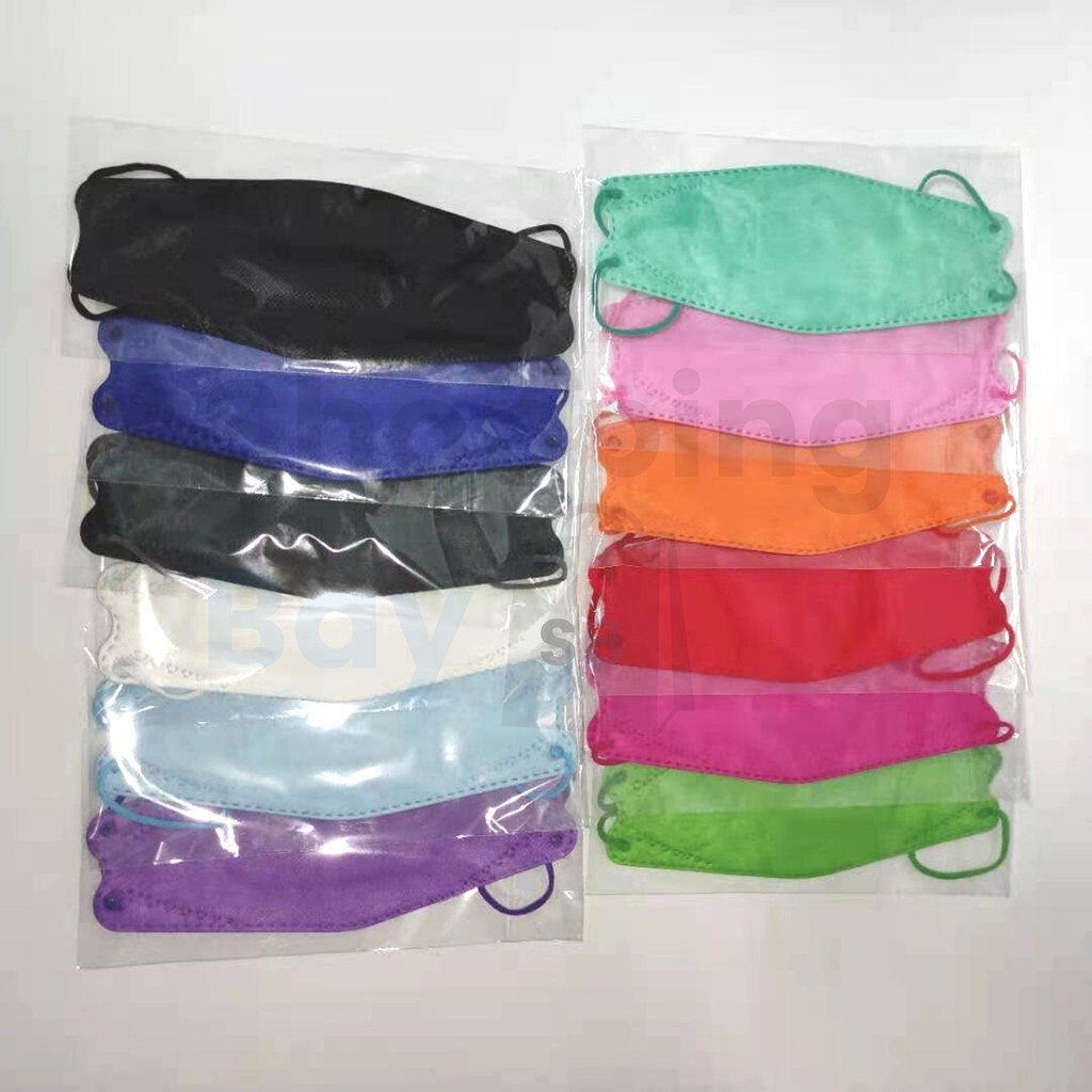 [SB]  MASKER KOREA 4 PLY SURGICAL MASK / MASKER KF94 EVO / MASKER DUCKBILL TALI WARNA