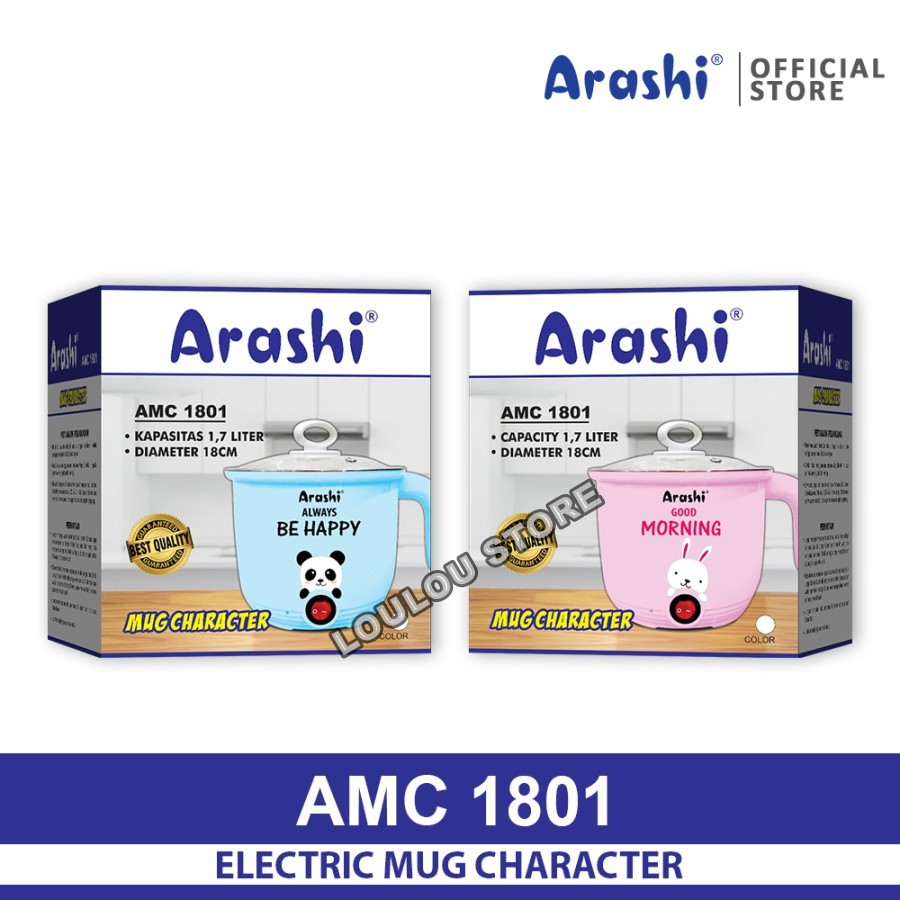 ARASHI Mug Elektrik Character Mug Electric AMC1601 AMC1801 AMC 1601 1801