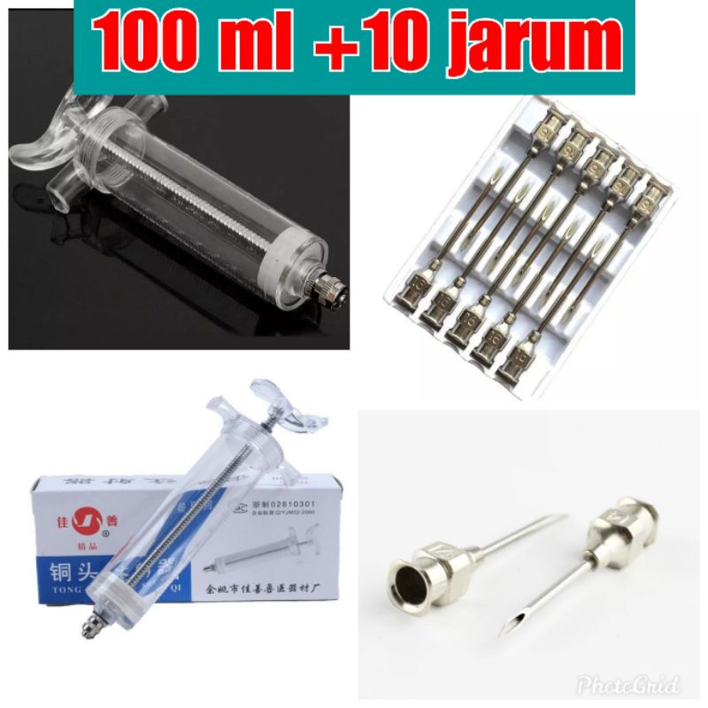 Jual Suntikan Hewan Besar Syringe Spuit Peternakan Jarum Suntik Sapi