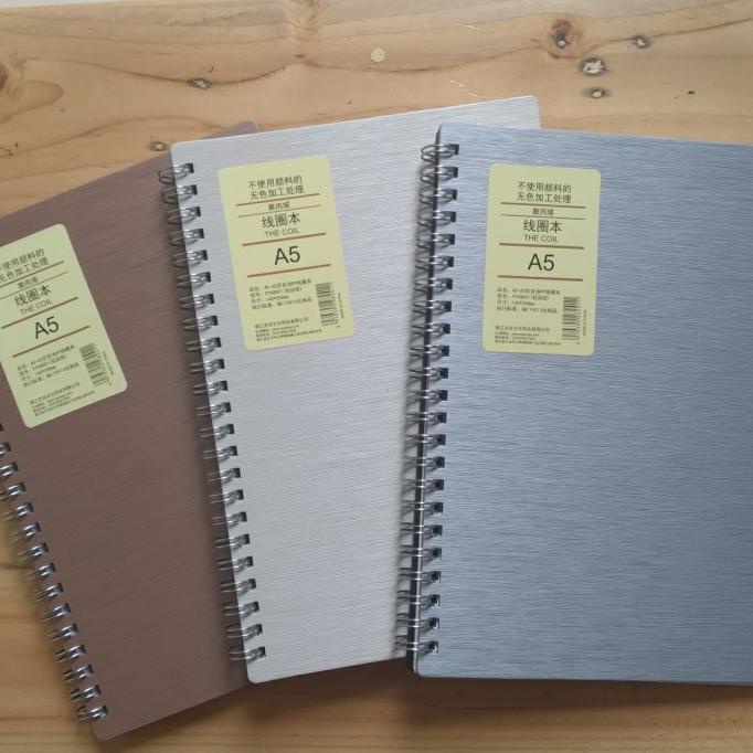 

Note book spiral A5/buku spiral a5/sampul fiber