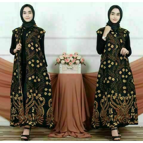 Outer batik JUMBO ld 110cm motif terbaru longcardi terlaris ld 120 Outer Batik Wanita