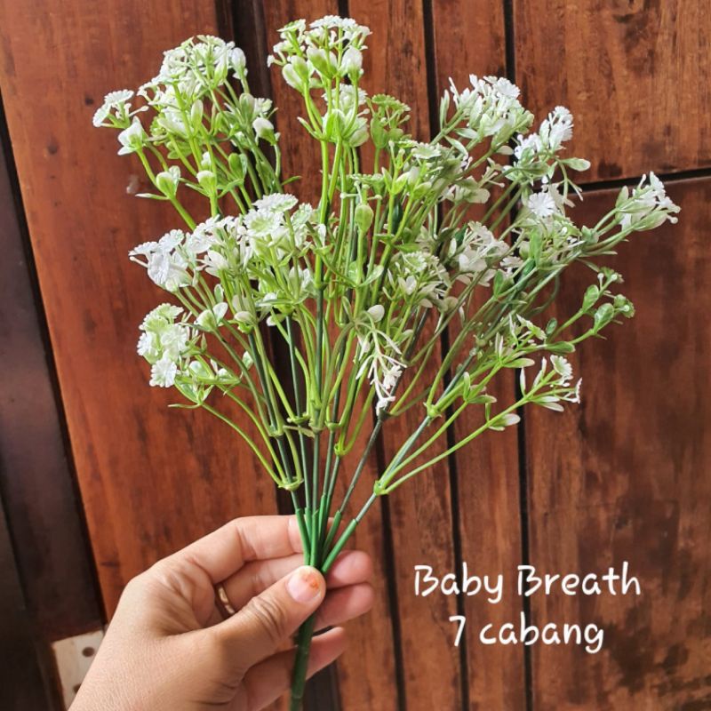 Baby Breath Ghypshopila / Bunga Mini Artificial Dekorasi Bucket