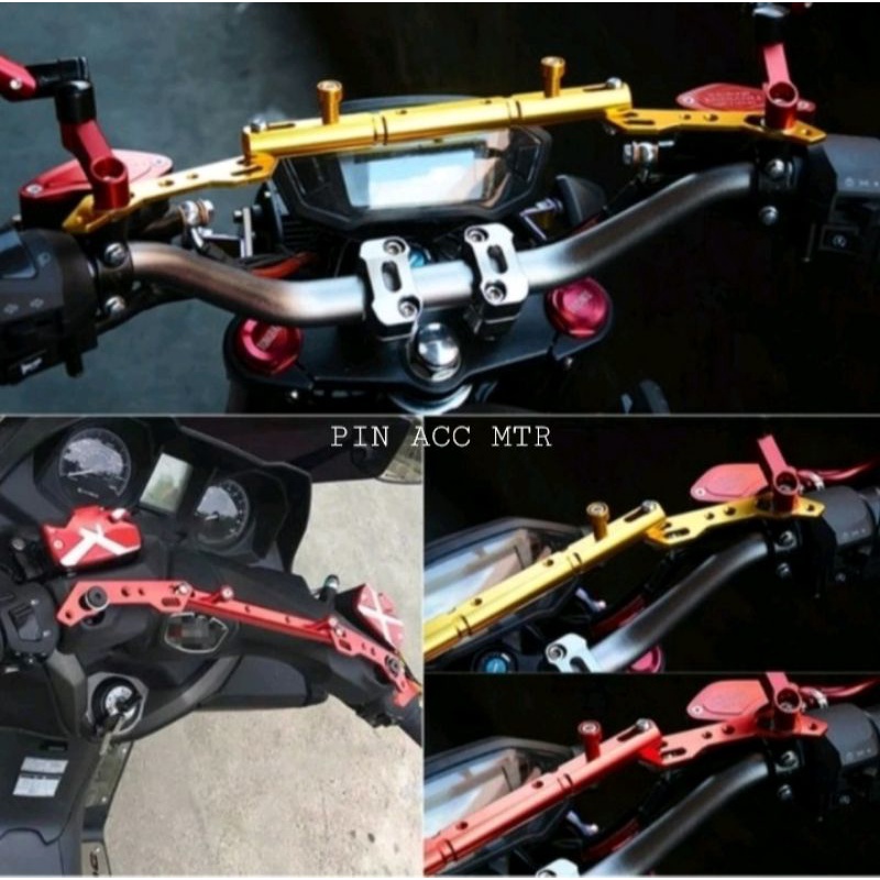 Stabilizer Stang Palang Stang Full CNC Nmax Xmax Aerox Nmax 2020 Pcx Dll Universal motor full cnc