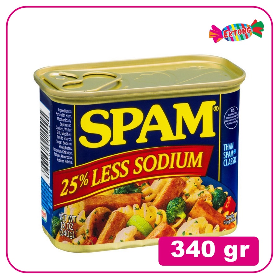 

HORMEL FOOD SPAM LESS SODIUM 340GR ( Luncheon Babi Sodium Rendah )