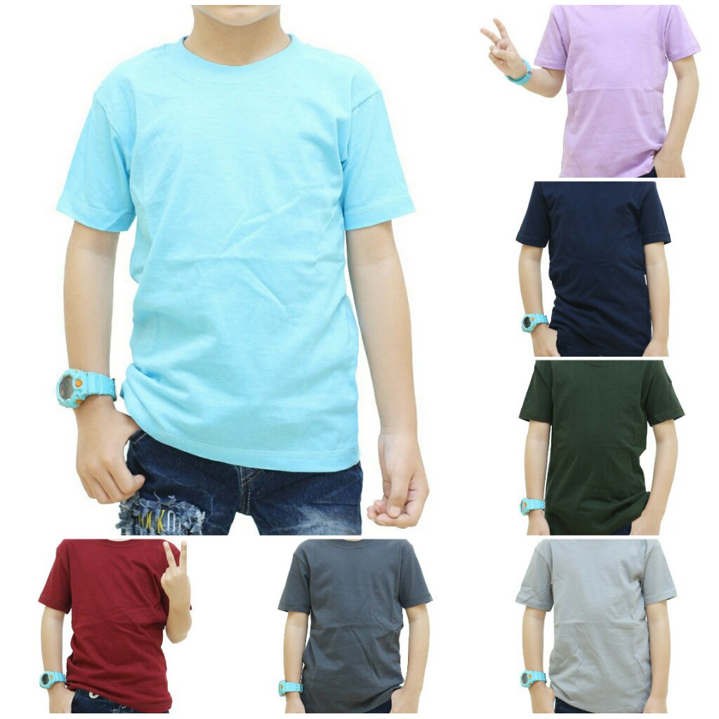 B_iD RY [ GROSIR / ECER ] KONVEKSI KAOS ANAK POLOS TERMURAH BANDUNG