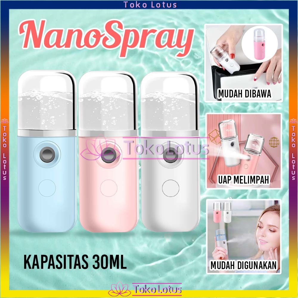 Nano Spray Pelembab Wajah Nano Mist Cold Spray Hydrating Sprayer Humidifier Atomization Sprayer Care