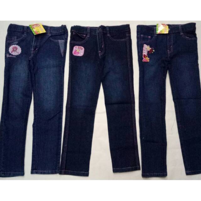  Celana  anak  Strawberry sz 6 8 10 tahun jeans branded  murah  