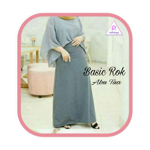 Rok Spandex Jersey Premium / Rok Spandek Warna Lengkap