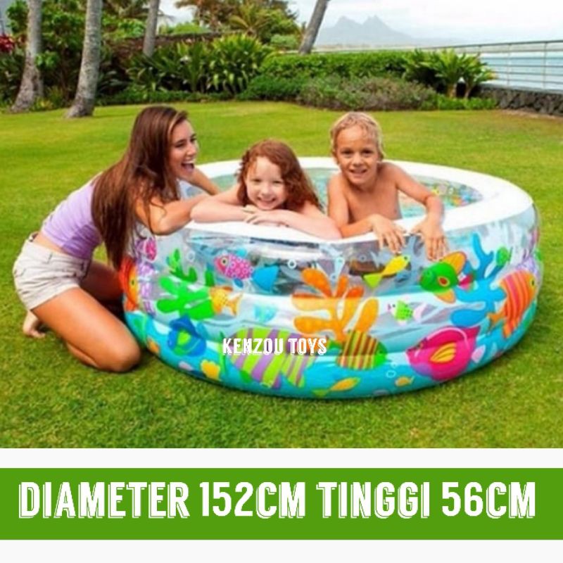 Kolam Renang Anak Aquarium Swimming Pool 1.52mx56cm - INTEX #58480