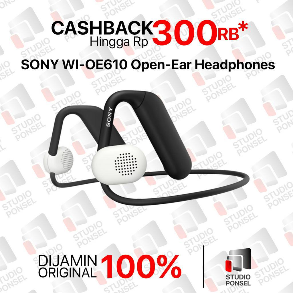 SONY WI-OE610 Black Float Run Open-Ear Wireless Headphones Resmi