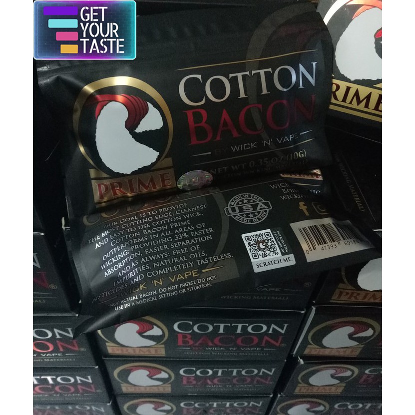 Prime Cotton Bacon V2 Prime Vape Cotton (Kapas Vape) - 100% Authentic