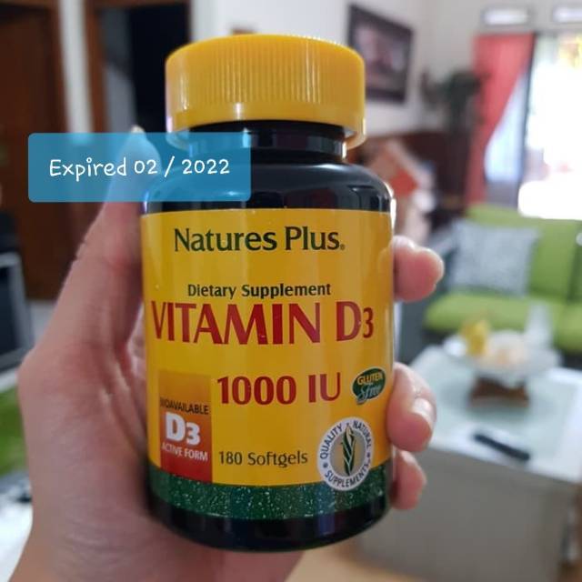 Natures Plus Vitamin D3 1000iu Vitamin D 3 1000 Iu Isi 180 Softgels Nature Plus Natures Plus