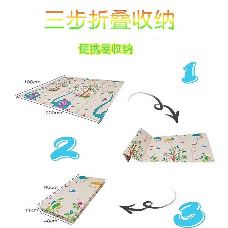 Playmat Lipat XPE Matras Karpet Anak Bayi UK 200X180CM (Tersedia varian ukuran)-3