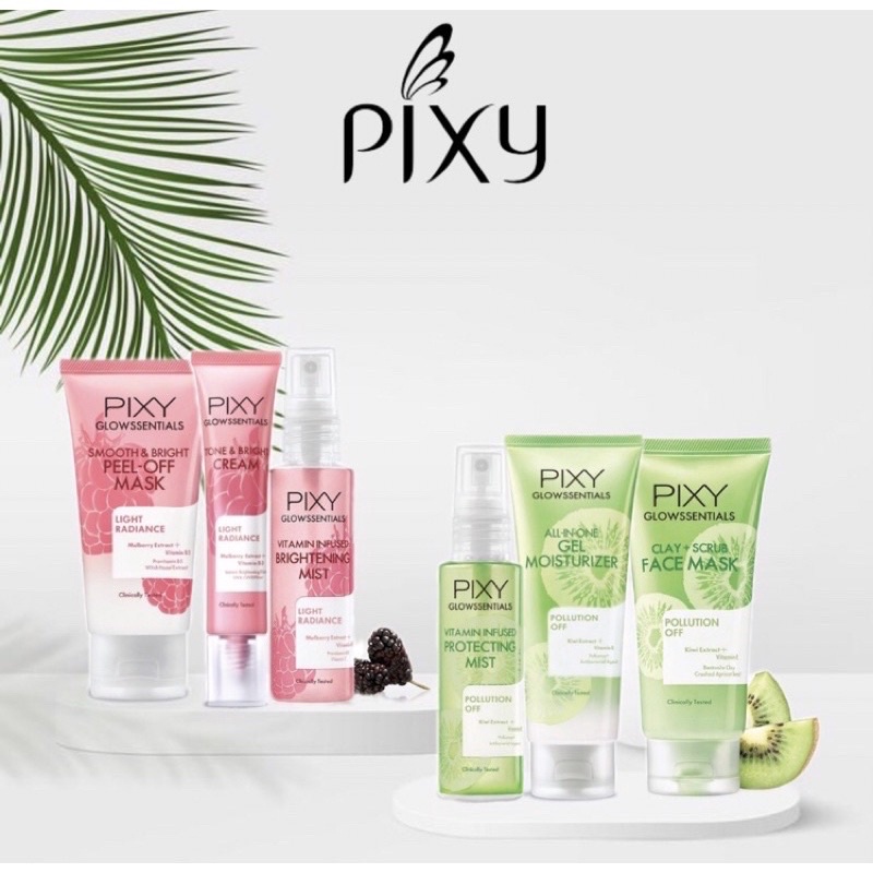PIXY Glowssentials Paket isi 3 Light Radiance & Pollution Off (Promo COD)