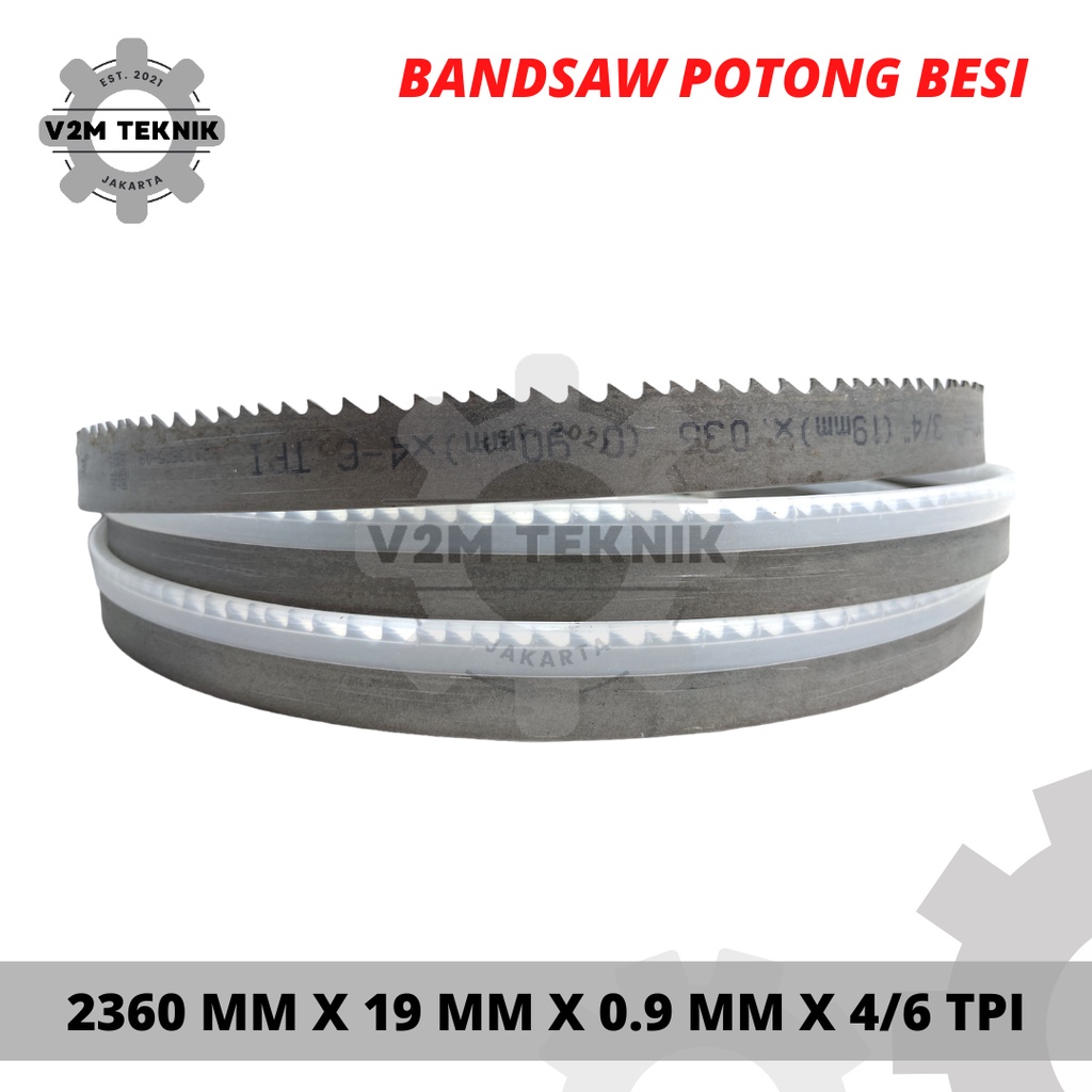 Mata Pisau Band Saw 2360 x 19 x 0.9 x 4/6 TPI / Mata Gergaji Pita Bandsaw Potong Besi Baja
