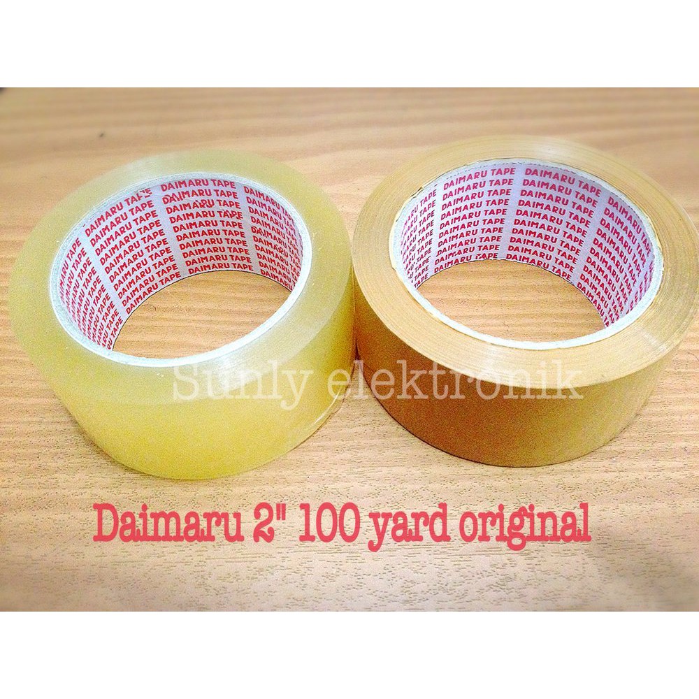 

Dijual lakban daimaru bening dan coklat 100 yard 2 100yard 2inch Limited