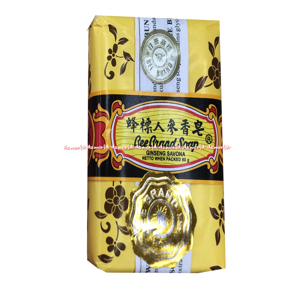 Bee Brand Soap Rose Gingseng Jasmine Savona 80 gr Sabun Mandi