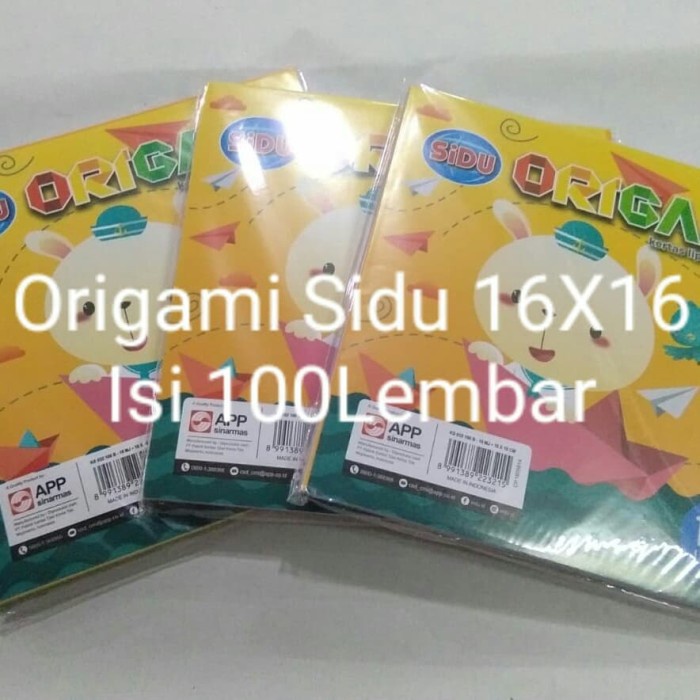 

murah Kertas Lipat Origami SIDU 16 x 16 cm - Sinar Dunia