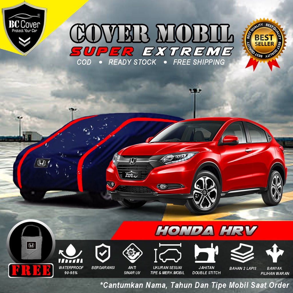 Body Cover Mobil Honda HRV Outdoor Waterproof / Sarung Mobil HRV Waterproof / Selimut Tutup Penutup Mantol Kerudung Mantel Mobil Honda HRV Waterproof Outdoor Anti Air