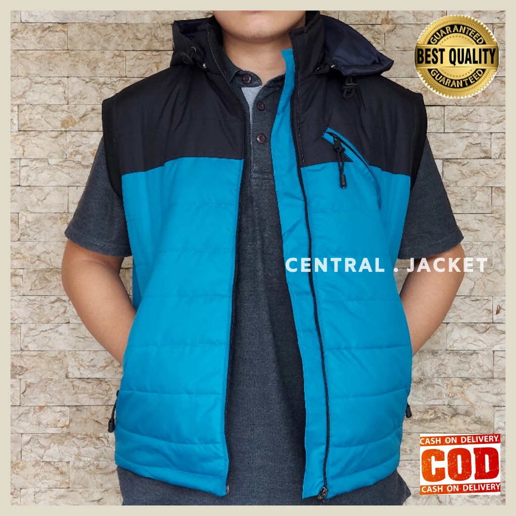 ROMPI PARASUT PRIA HOODIE - VEST HOODIE PREMIUM - CENTRAL JACKET