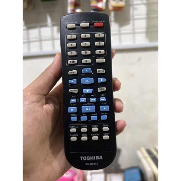 REMOTE REMOT DVD TOSHIBA SE-R0335 ORIGINAL ASLI