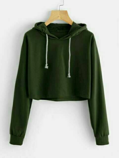 JAYA.Co Sweater Hoodie CROP BASIC 6 Warna