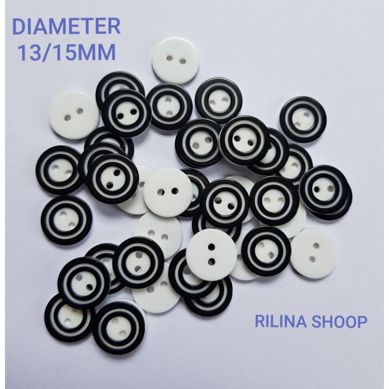 KANCING BAJU ZEBRA  DIAMETER 13MM/15MM KANCING MOTIF ZEBRA MOTIF BELANG ISI 400