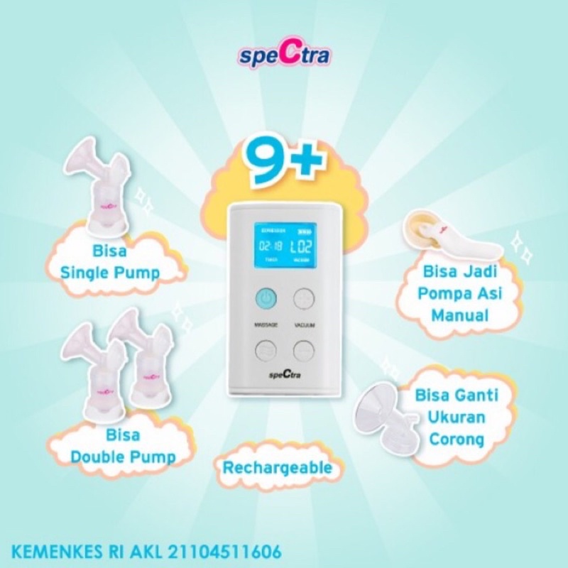 Spectra Breastpump 9plus 9 Plus 9+ Advance Pompa Asi