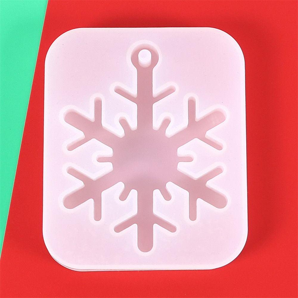 Solighter Snowflake Resin Cetakan DIY Dekorasi Rumah Kerajinan Epoxy Resin Mold