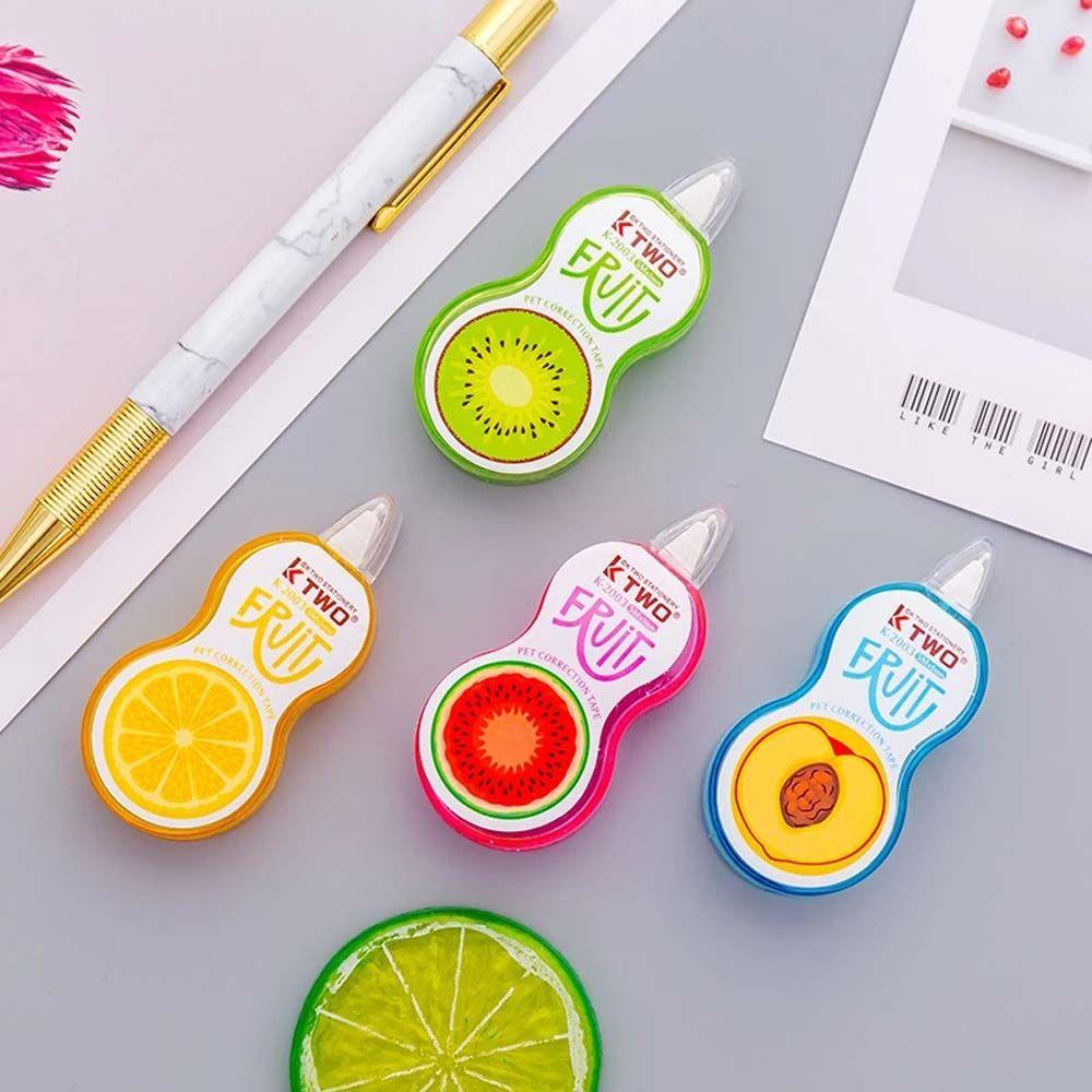 Lanfy Corrector Tape Mini Korea Perlengkapan Kantor 5m Kartun Perlengkapan Sekolah Donat Corrector Tape