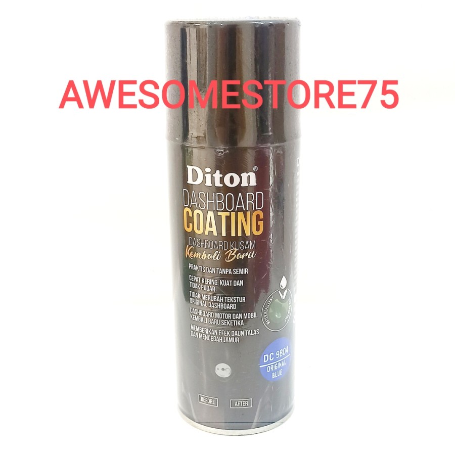 DITON PREMIUM DC 9804 DASHBOARD COATING BLUE Biru Cat Semprot Pylox Pilox